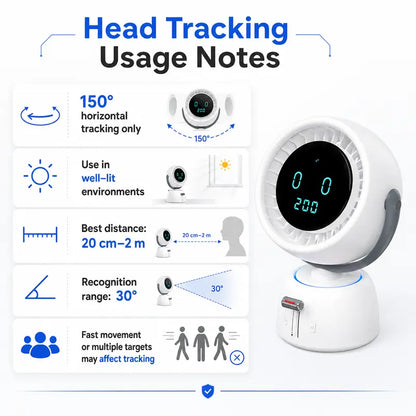 Lunoya™ Smart Head Tracking Fan