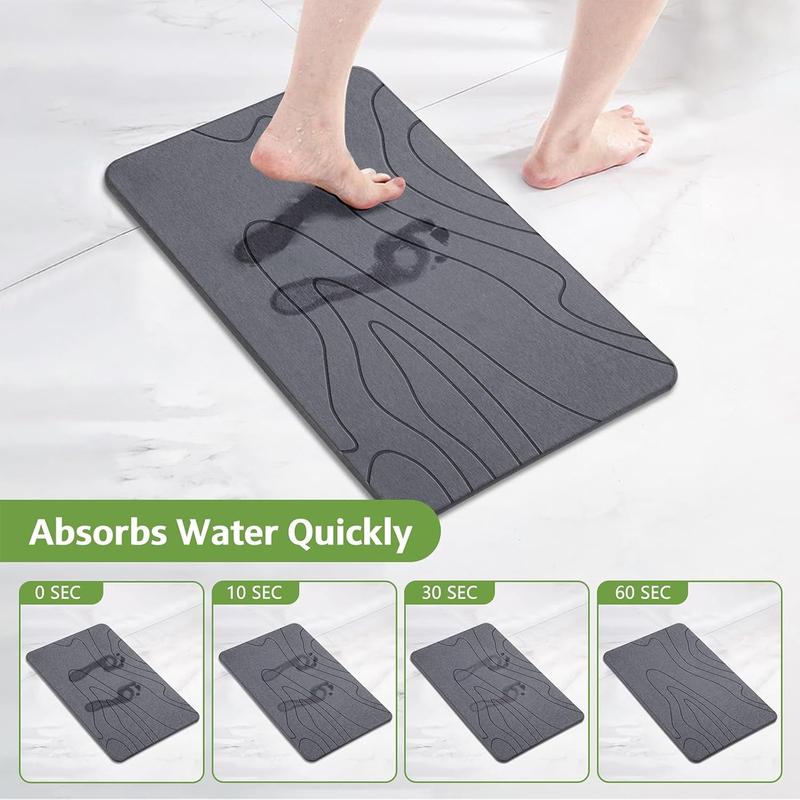 Lunoya Non Slip Diatomite Bath Mat