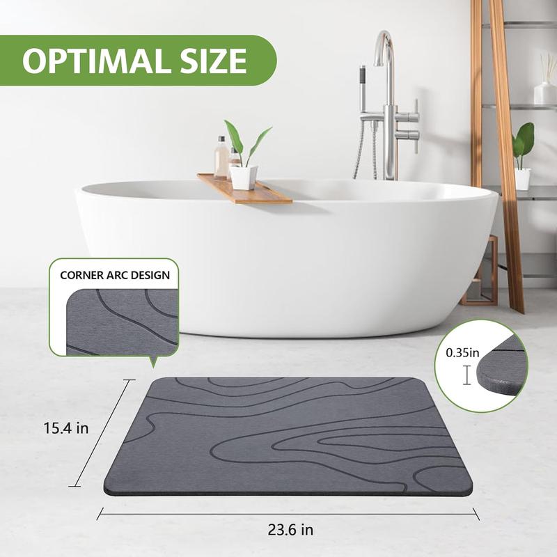 Lunoya Non Slip Diatomite Bath Mat