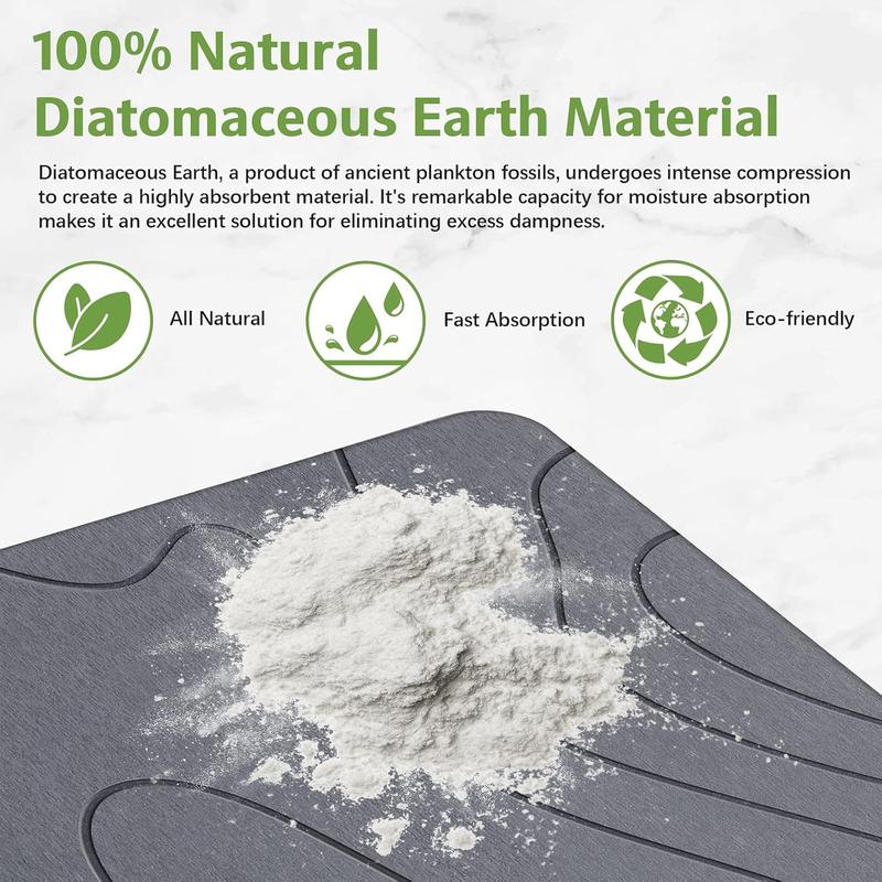 Lunoya Non Slip Diatomite Bath Mat