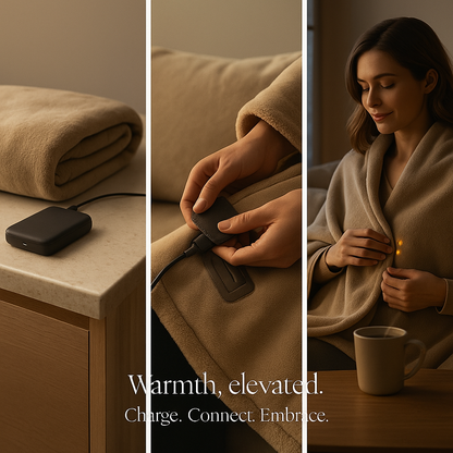 Lunoya Portable Heated Blanket