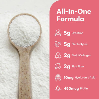 LUNOYA Peach Pout Creatine Mix