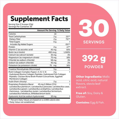 LUNOYA Peach Pout Creatine Mix