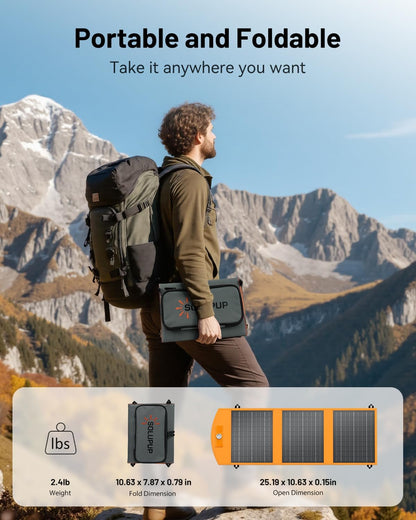 LUNOYA Solar Powered Charger
